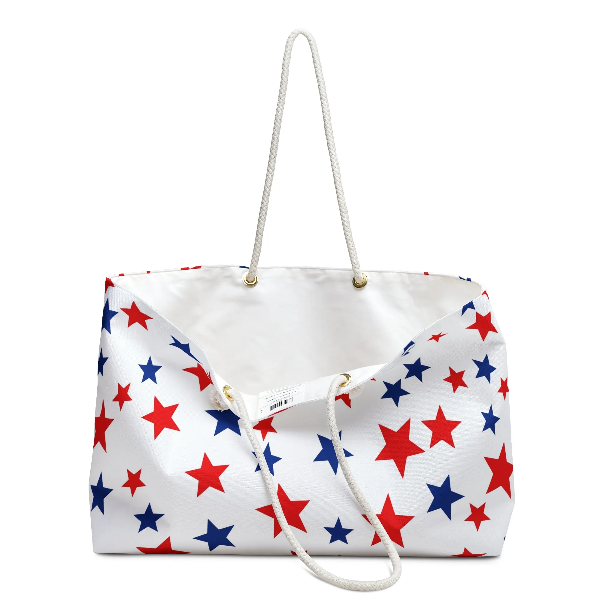 Patriotic Star Print Weekender Bag for Travel & Weekend Getaways