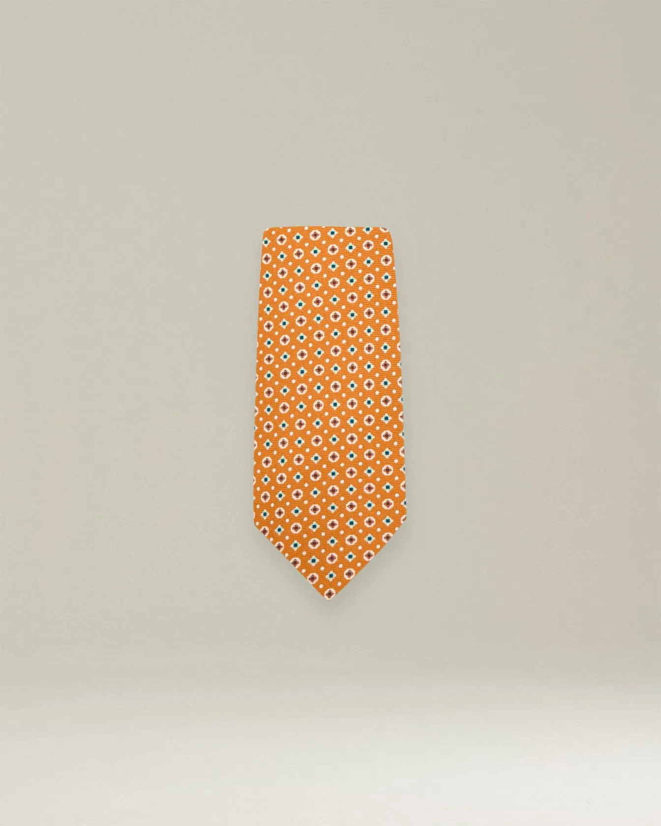PATTERNED SILK TIE