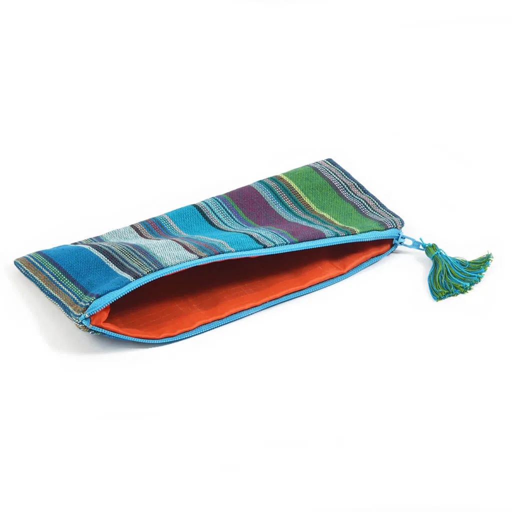 Pencil Case | Quetzal Jade Stripes