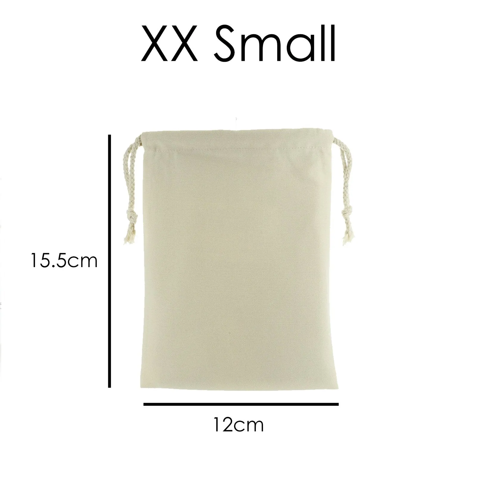 Personalised Canvas Sack with Cute Text and Dancing Grey Rabbit