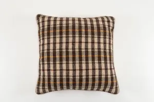 Pillow: Handwoven antique Bulgarian woolen textile - P312