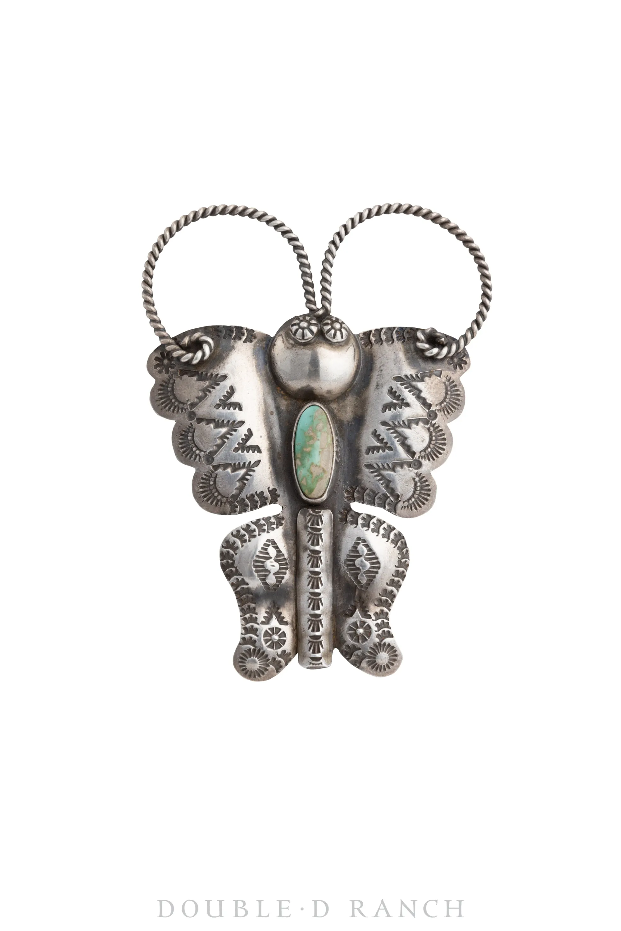Pin, Pendant, Novelty, Butterfly, Turquoise, Hallmark, New Old Stock, 947