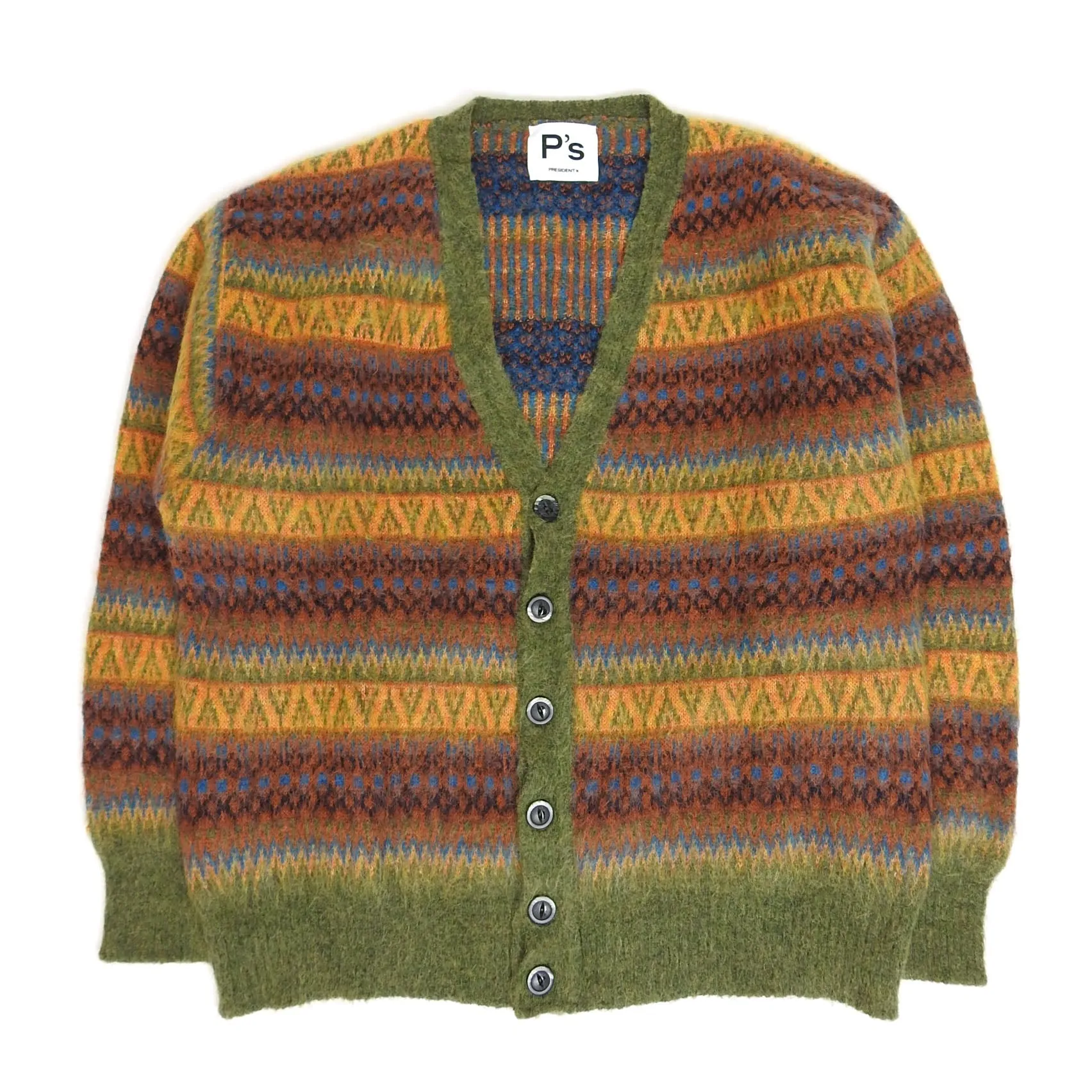 Presidents Patterned Cardigan Size Medium