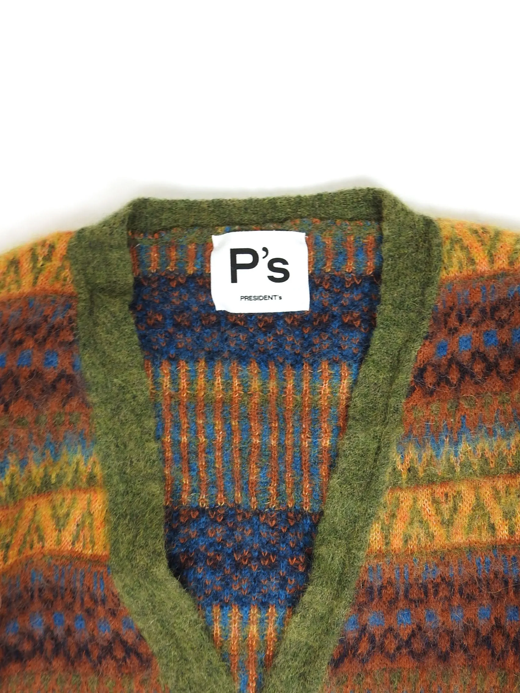 Presidents Patterned Cardigan Size Medium