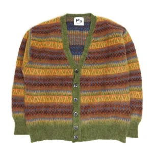 Presidents Patterned Cardigan Size Medium