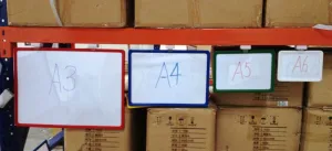 Price Sign Set A5 - 1 Poster Frames Red, 1 Magnetic Clip and 1 PVC insert