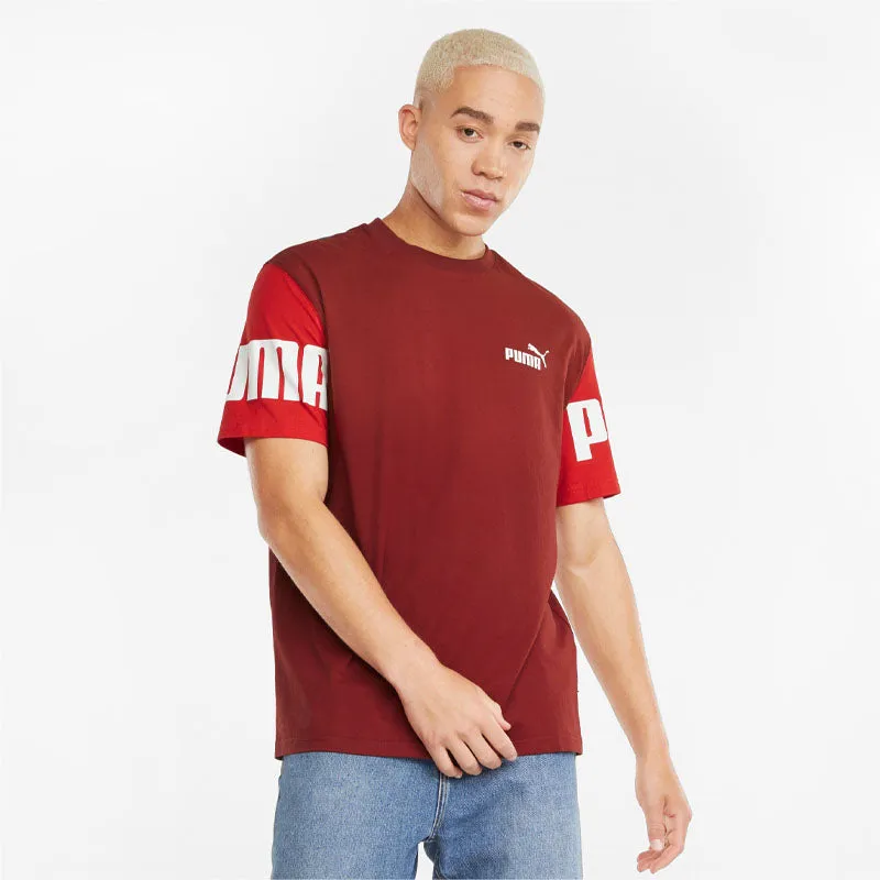 Puma Mens Power Colorblock Tee