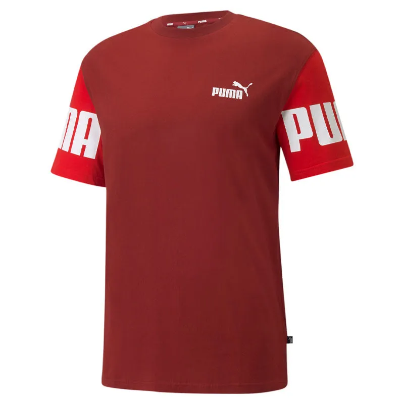 Puma Mens Power Colorblock Tee