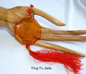 "Daoist Bagua" Citrine Crystal Hanging Ornament (CP-231)