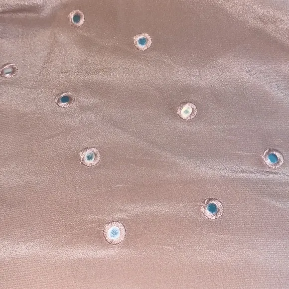 Rebecca Taylor Mauve Silk Bohemian Tie Waist Rhinestone Skirt💗💗💗