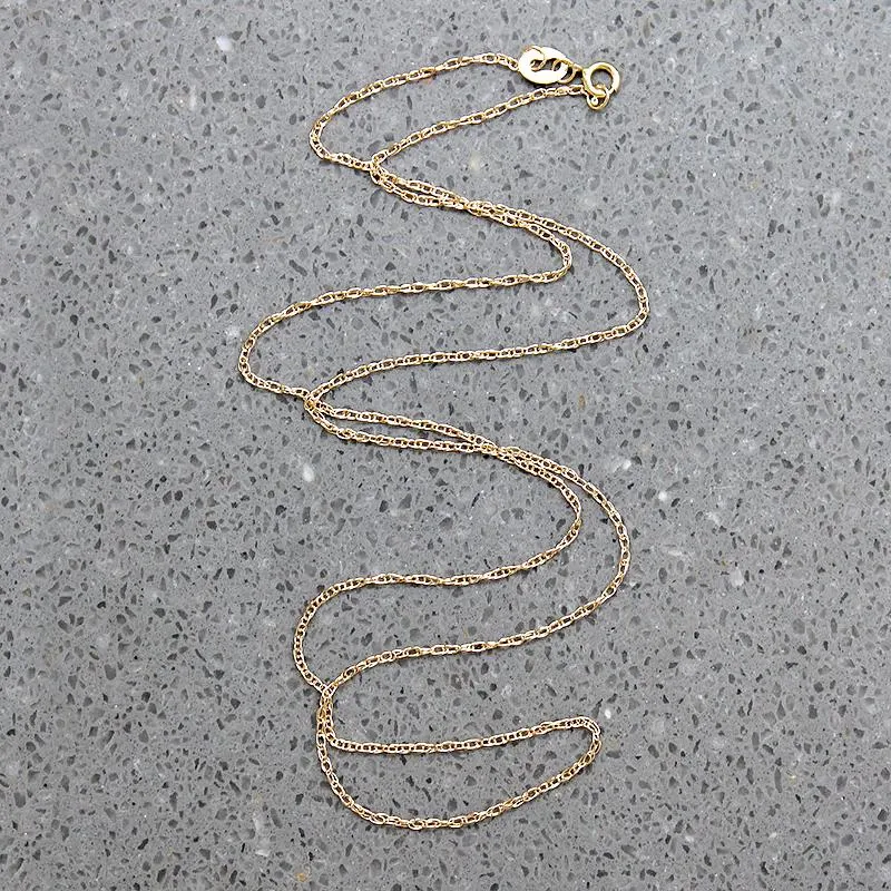 Recycled 14k Yellow Gold Light Rope Chain