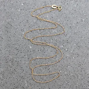 Recycled 14k Yellow Gold Light Rope Chain