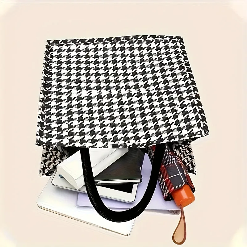 Retro Plaid Pattern Handbag