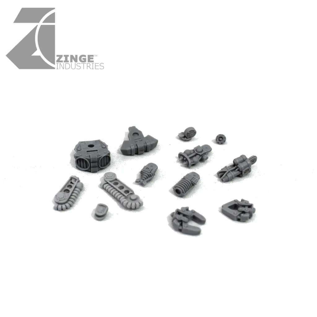 Robotic Servo Arm - 1 Arm with Various Heads - Sprue