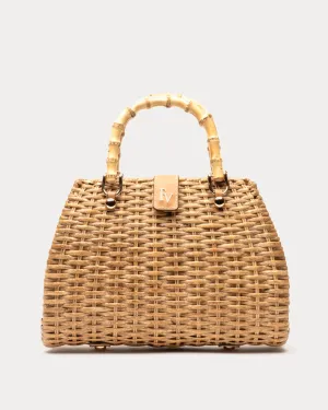 Rooster Wicker Basket - Toast