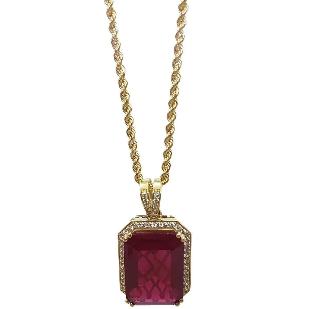 Rope Chain 2.5MM 10K With Pierrerouge en OR 10K MNG-006