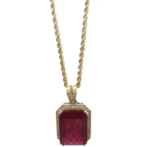 Rope Chain 2.5MM 10K With Pierrerouge en OR 10K MNG-006