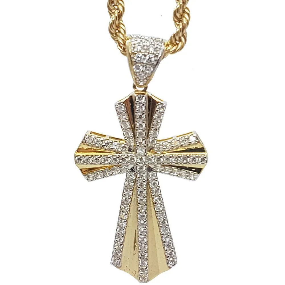 Rope Chain 4.0MM 10K With Cross OR 10K MNG-017