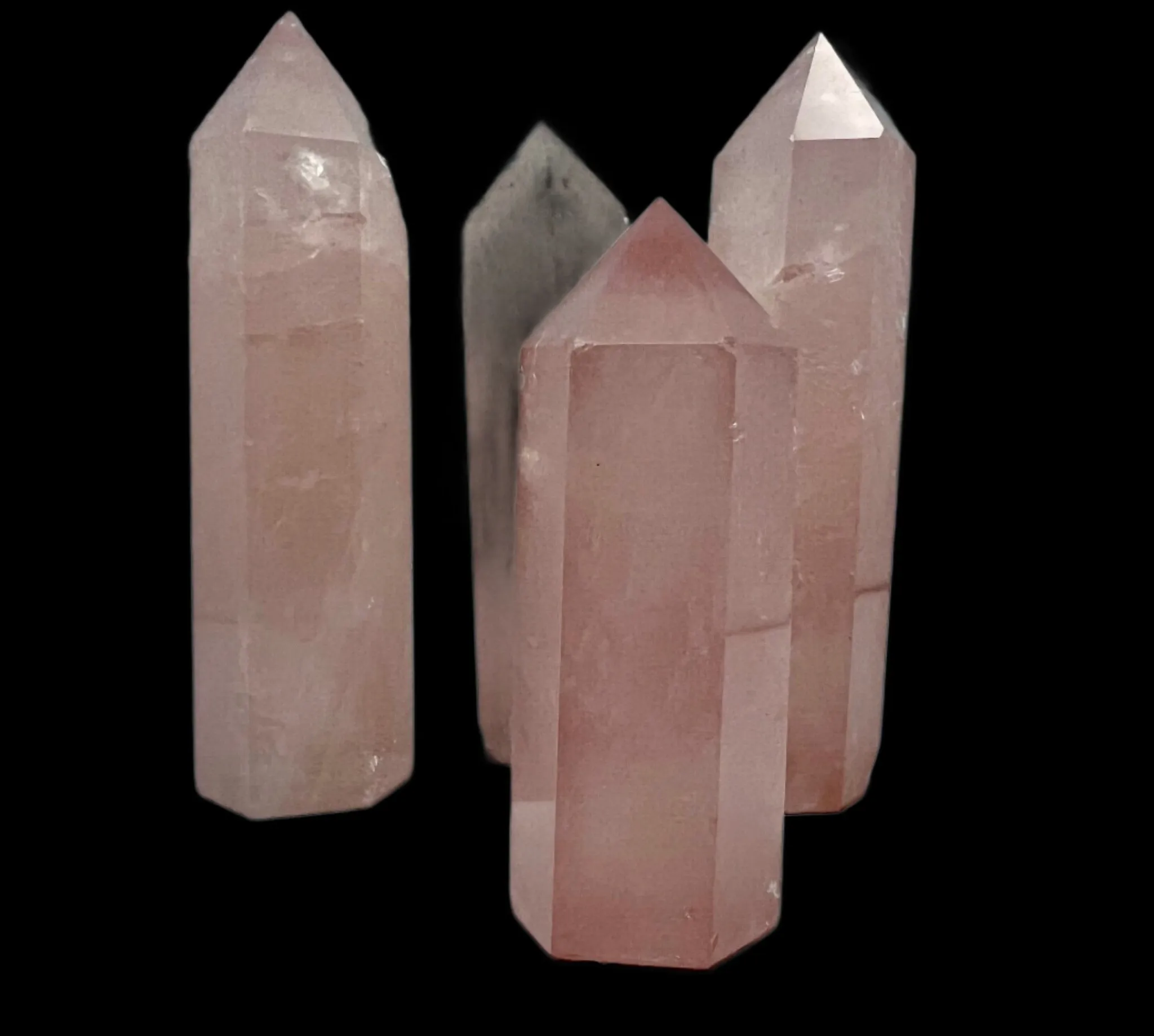 Rose Quartz Tower - Faceted