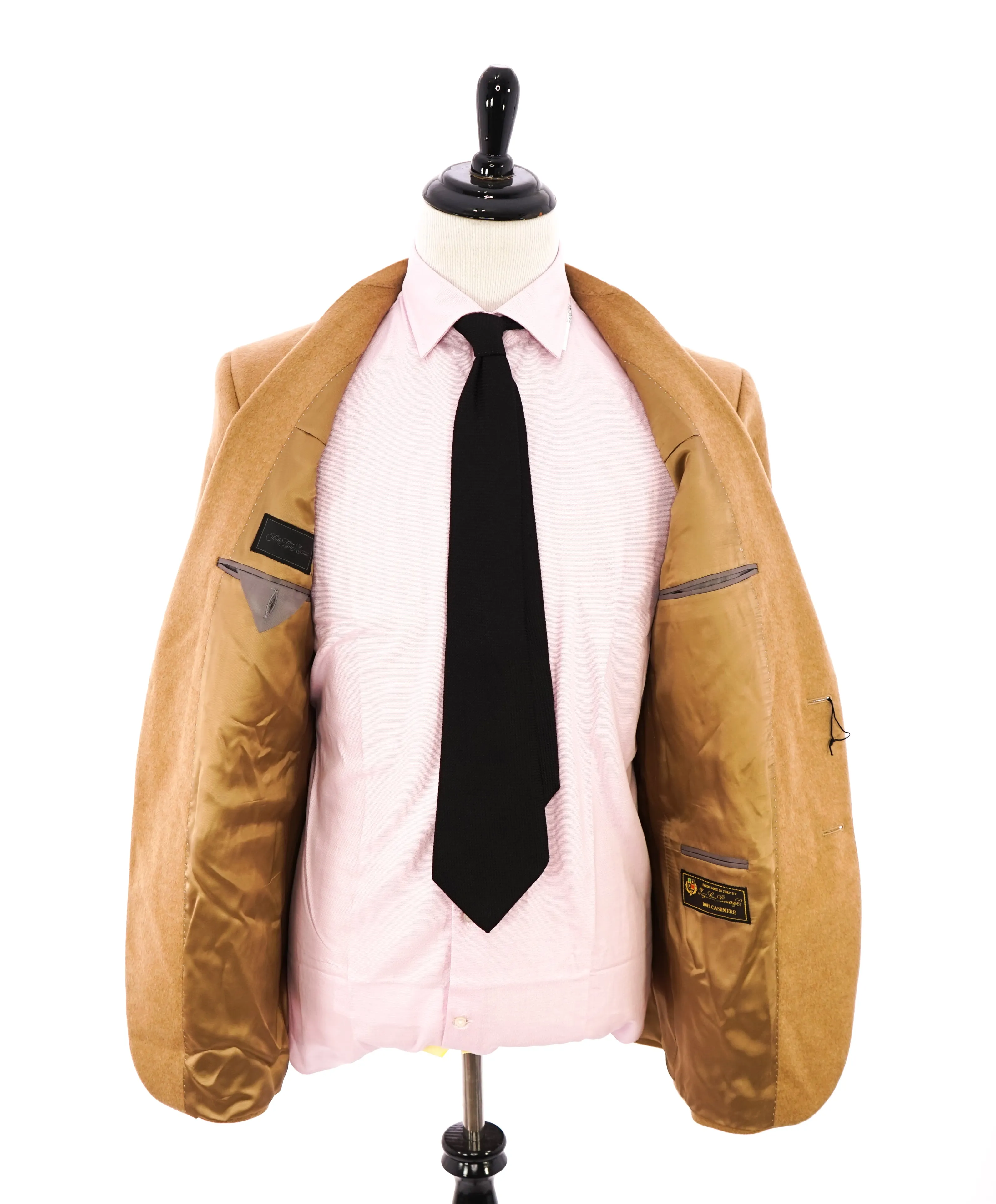 SAKS FIFTH AVENUE / LORO PIANA- 100% Cashmere Camel Blazer- 42L