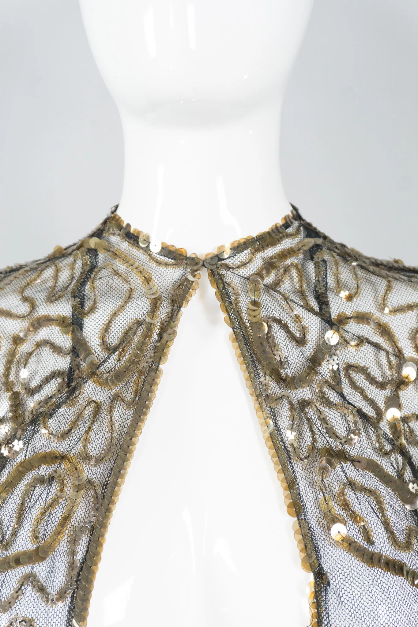 Sequin Mesh Bolero Jacket