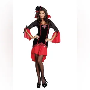 Sexy 2pc Dreamgirl Halloween Vampire Cosplay Adult Fantasy Lingerie Goth Costume