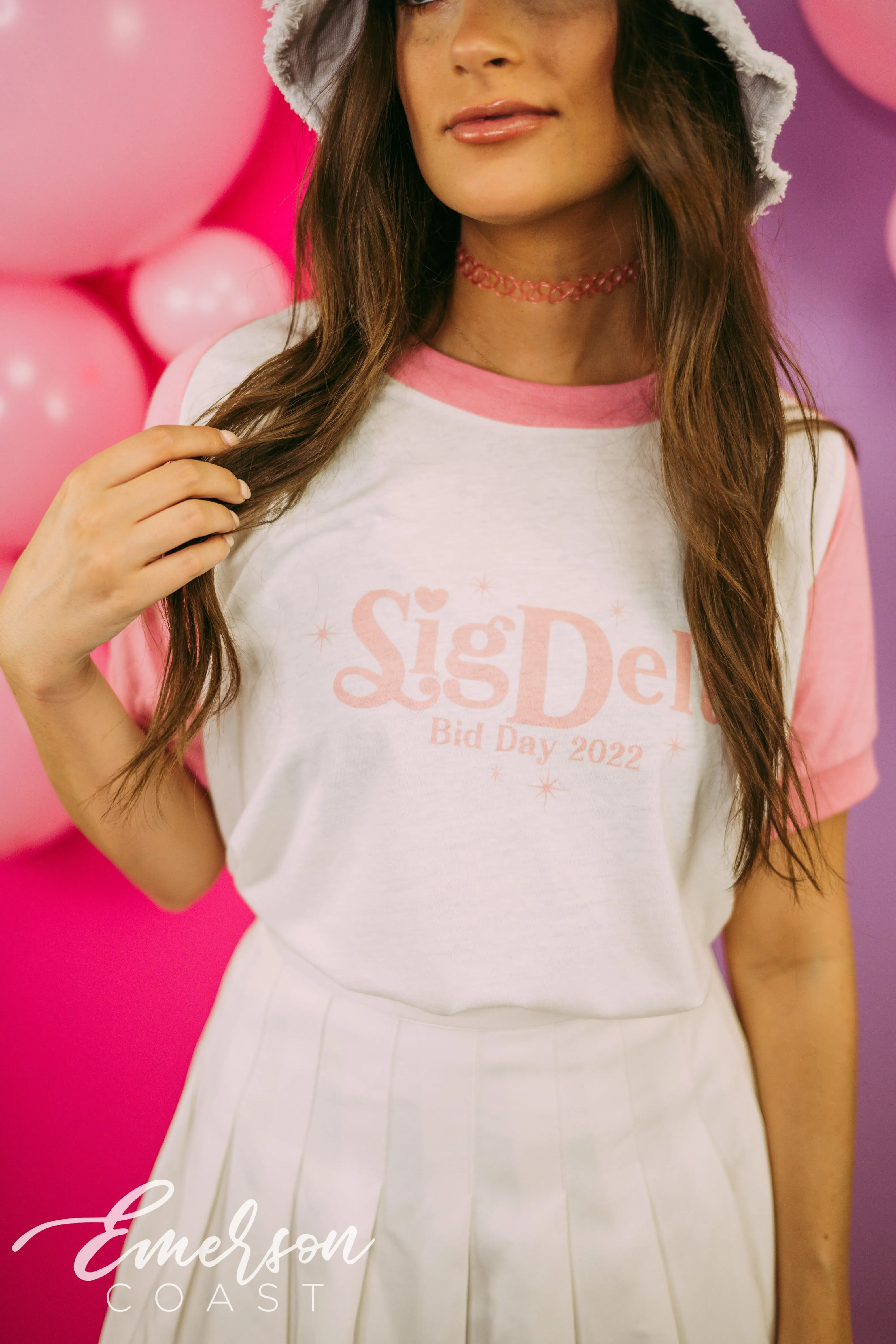 Sigma Delta Tau Y2K Bid Day Babydoll Tee