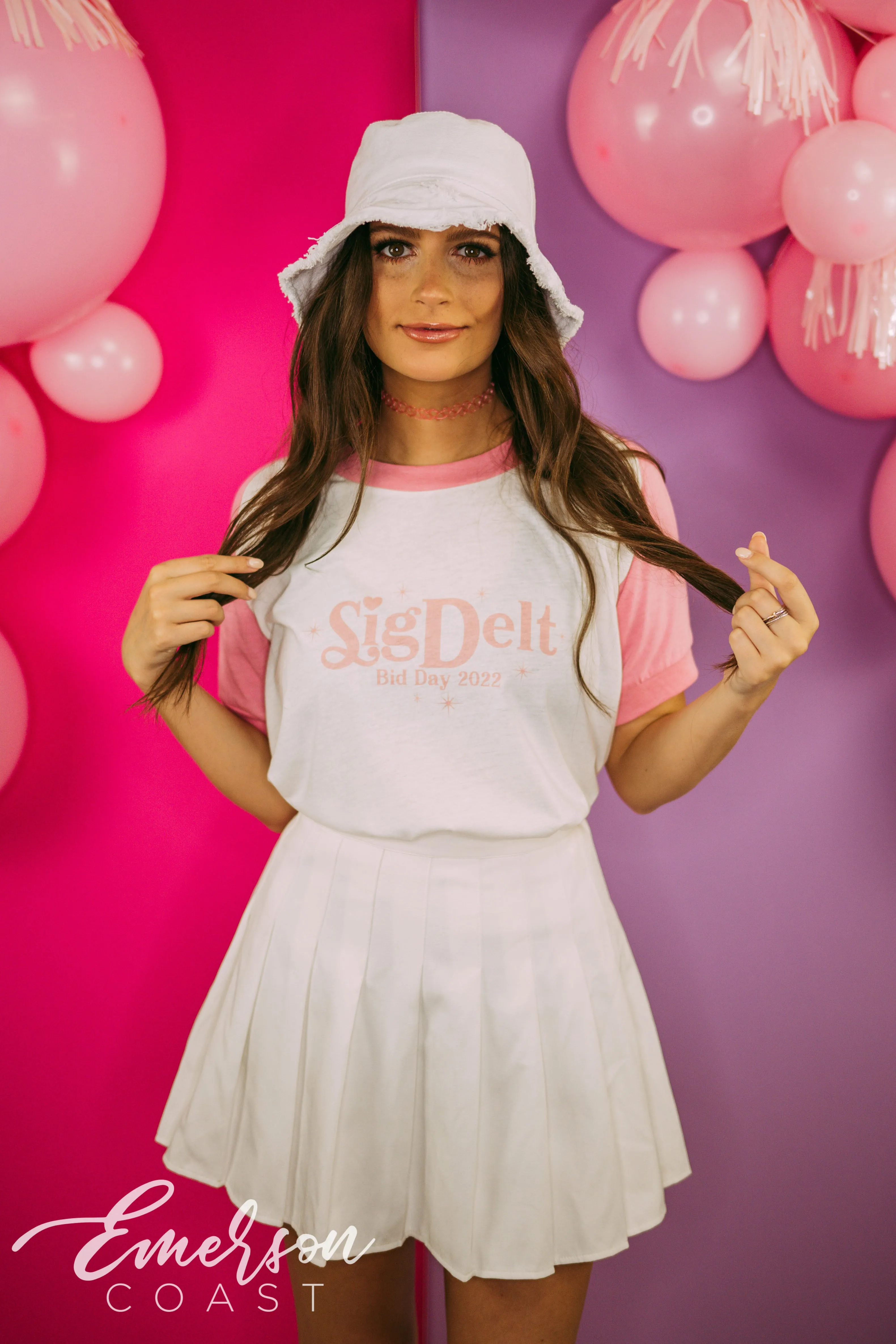 Sigma Delta Tau Y2K Bid Day Babydoll Tee