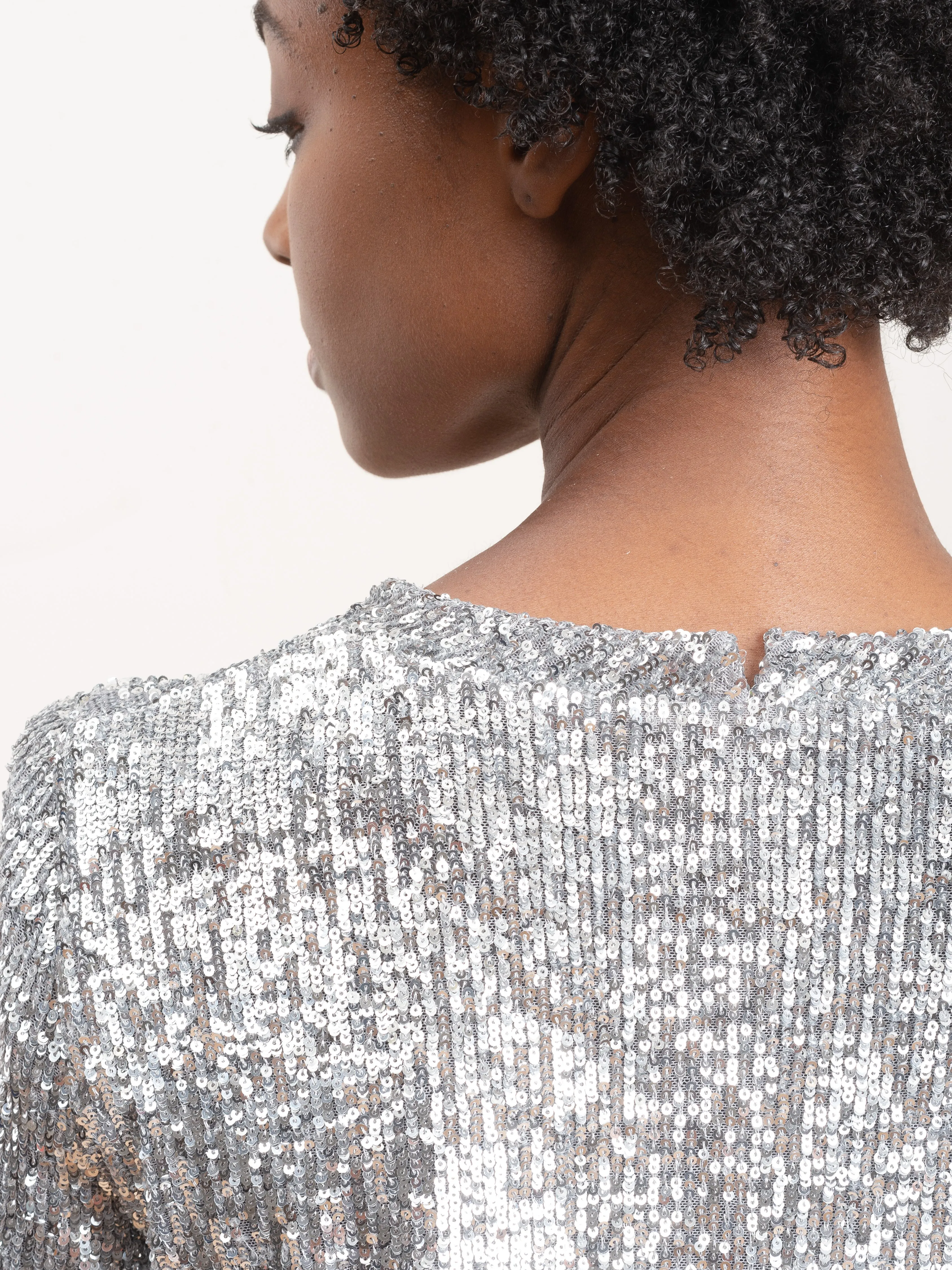 silver pailette tee shirt