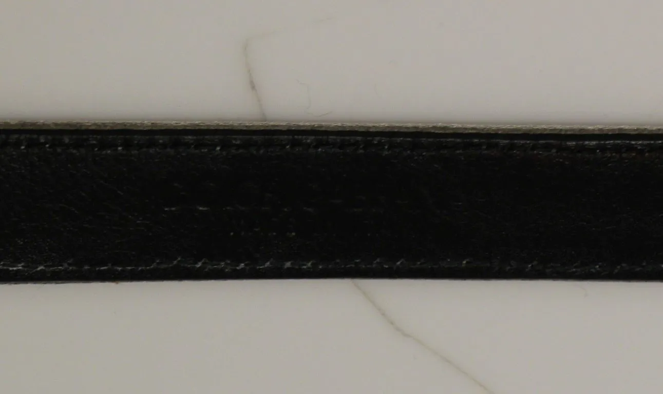 Silver Silk Sequined Silver Logo Belt