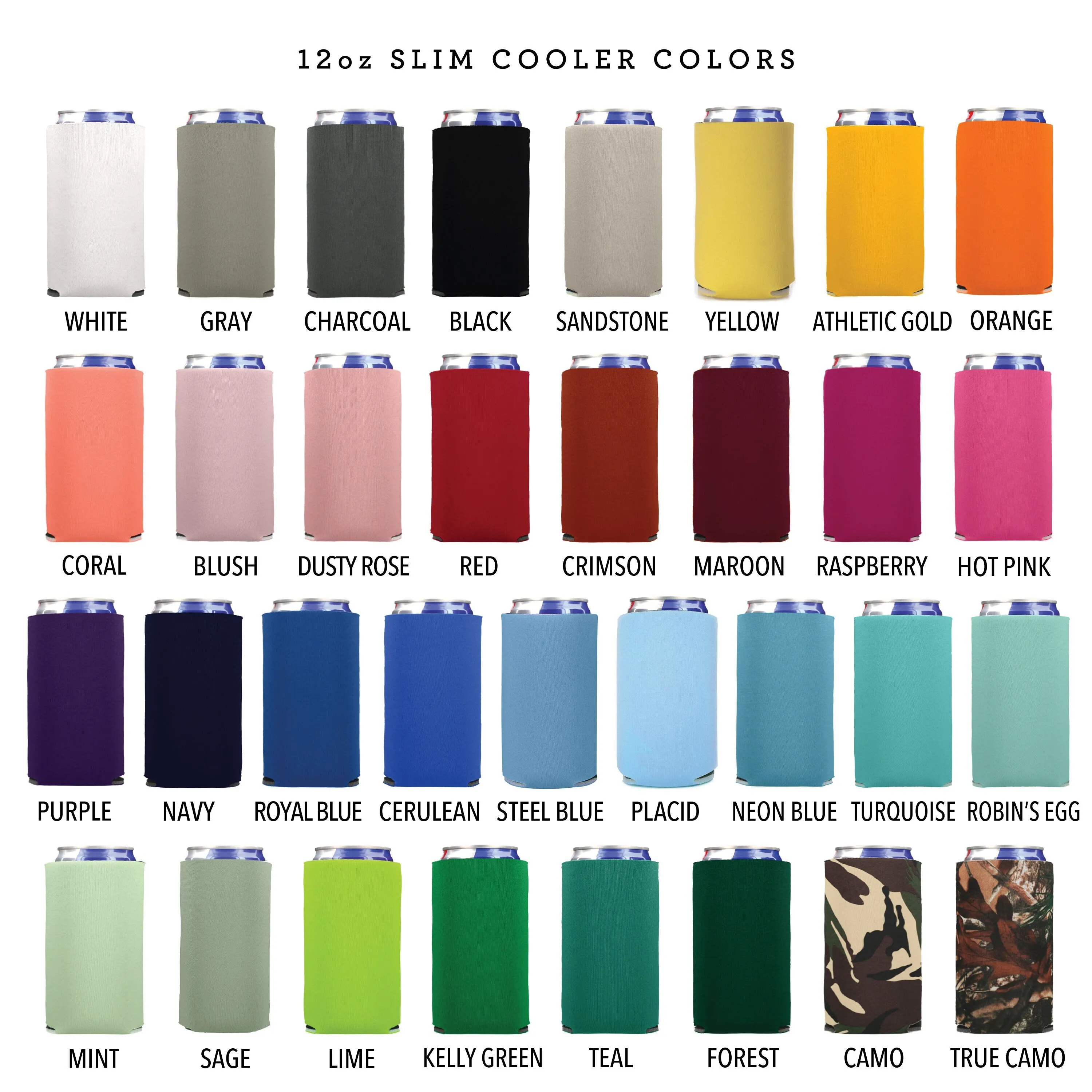 Slim 12oz Wedding Can Cooler #59S - Cheers to The Mr and Mrs