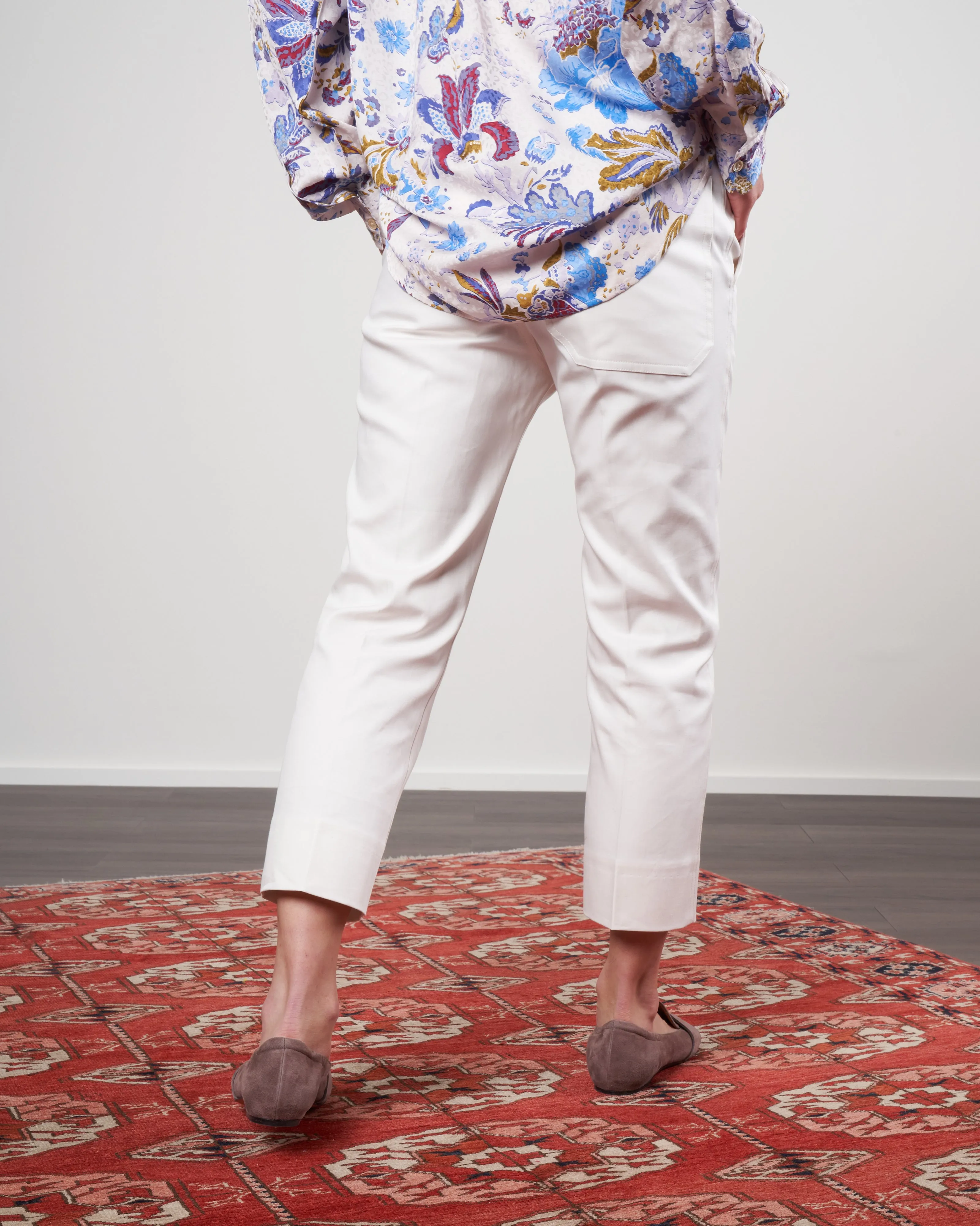 slim pant - winter white