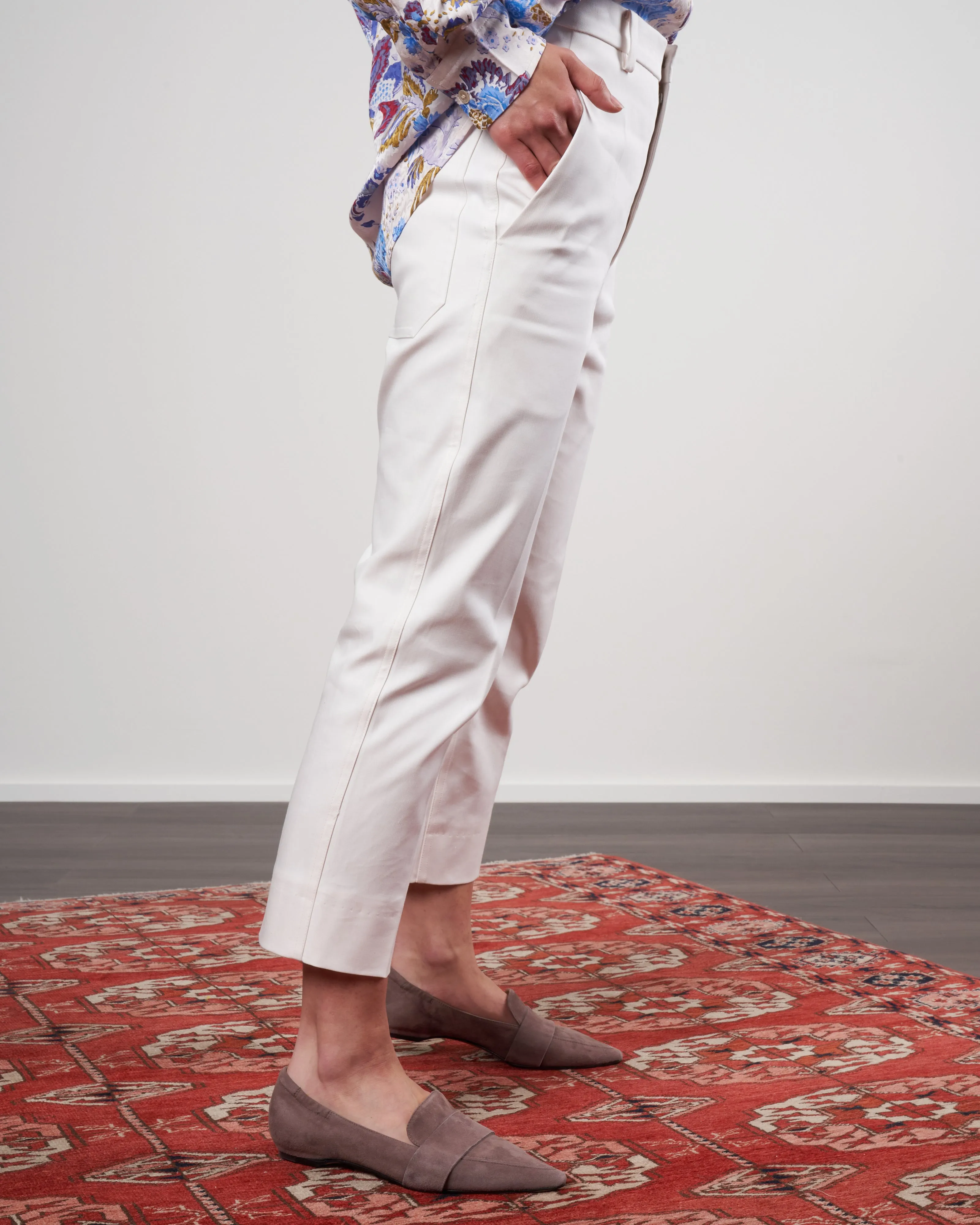 slim pant - winter white