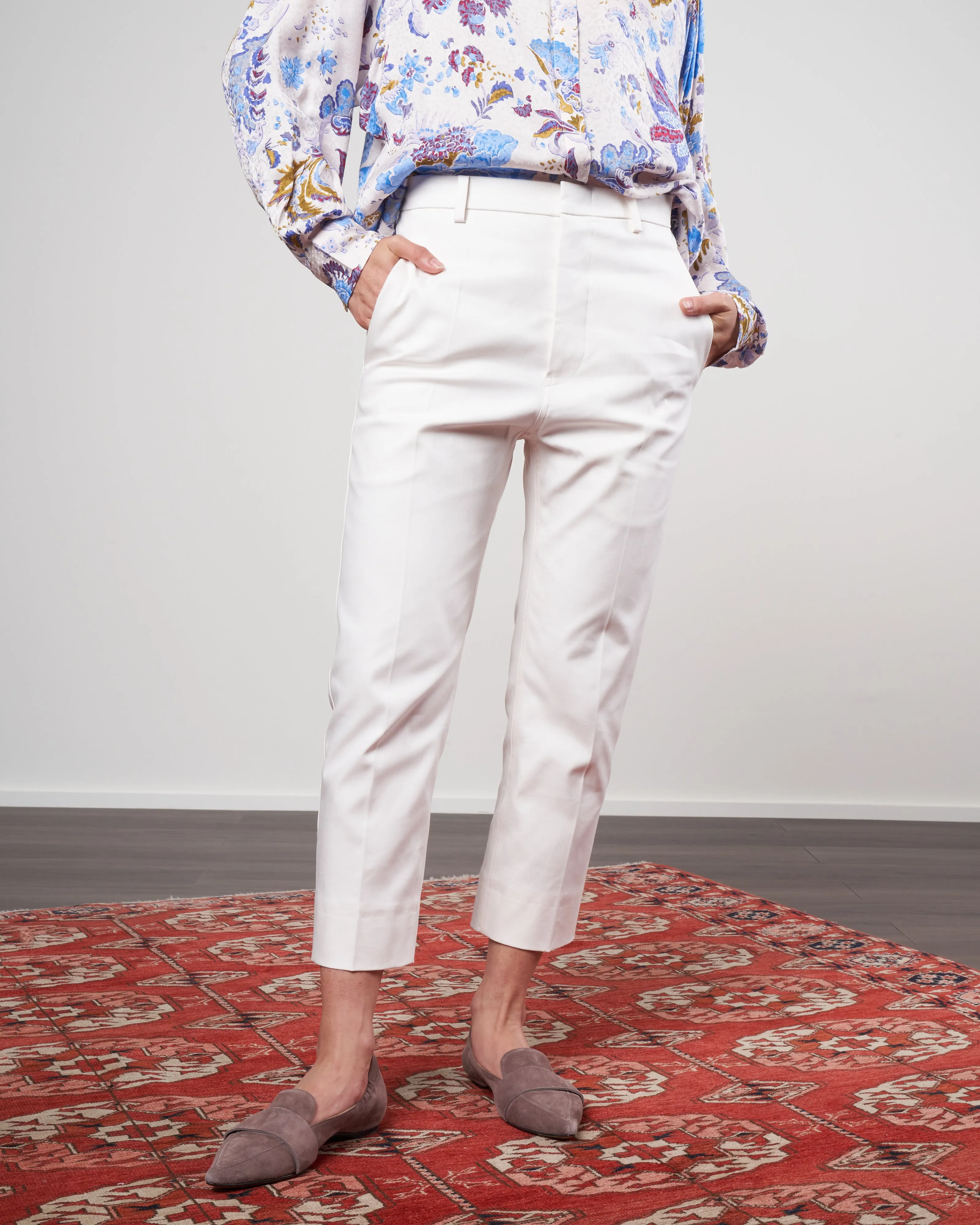 slim pant - winter white