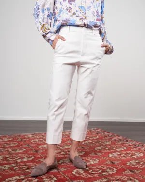 slim pant - winter white