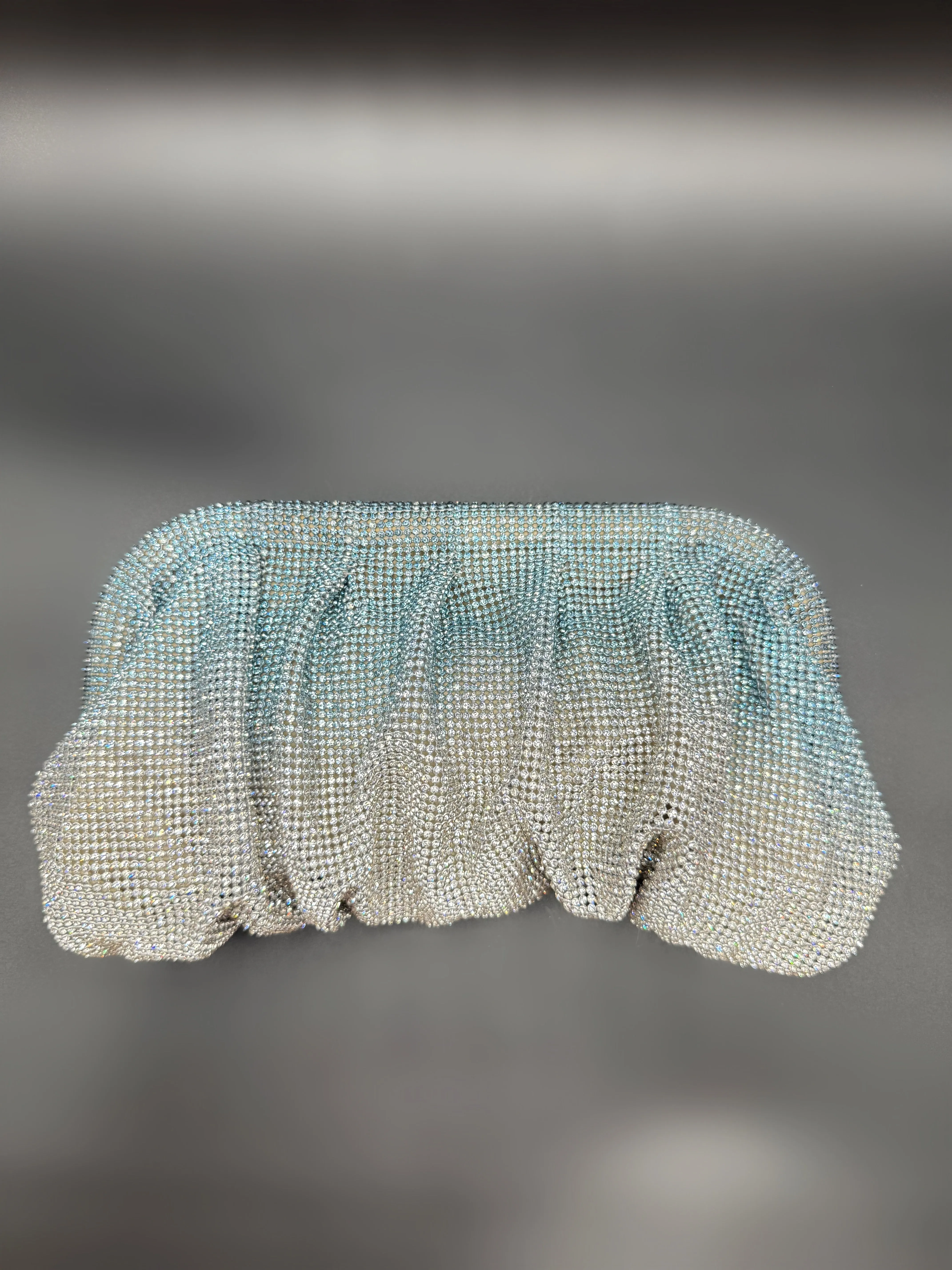 Slouchy Clutch Blue Ombré