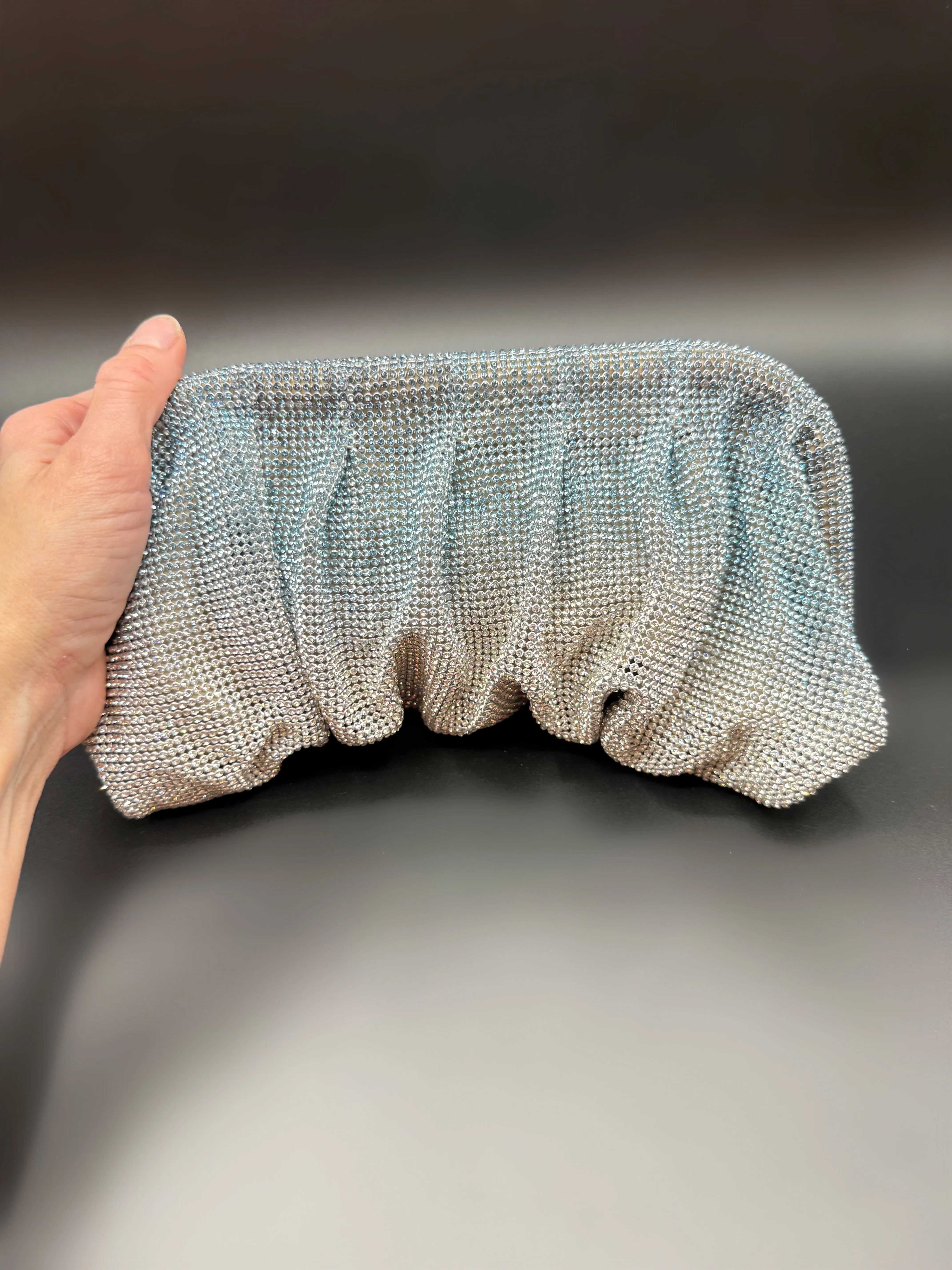 Slouchy Clutch Blue Ombré