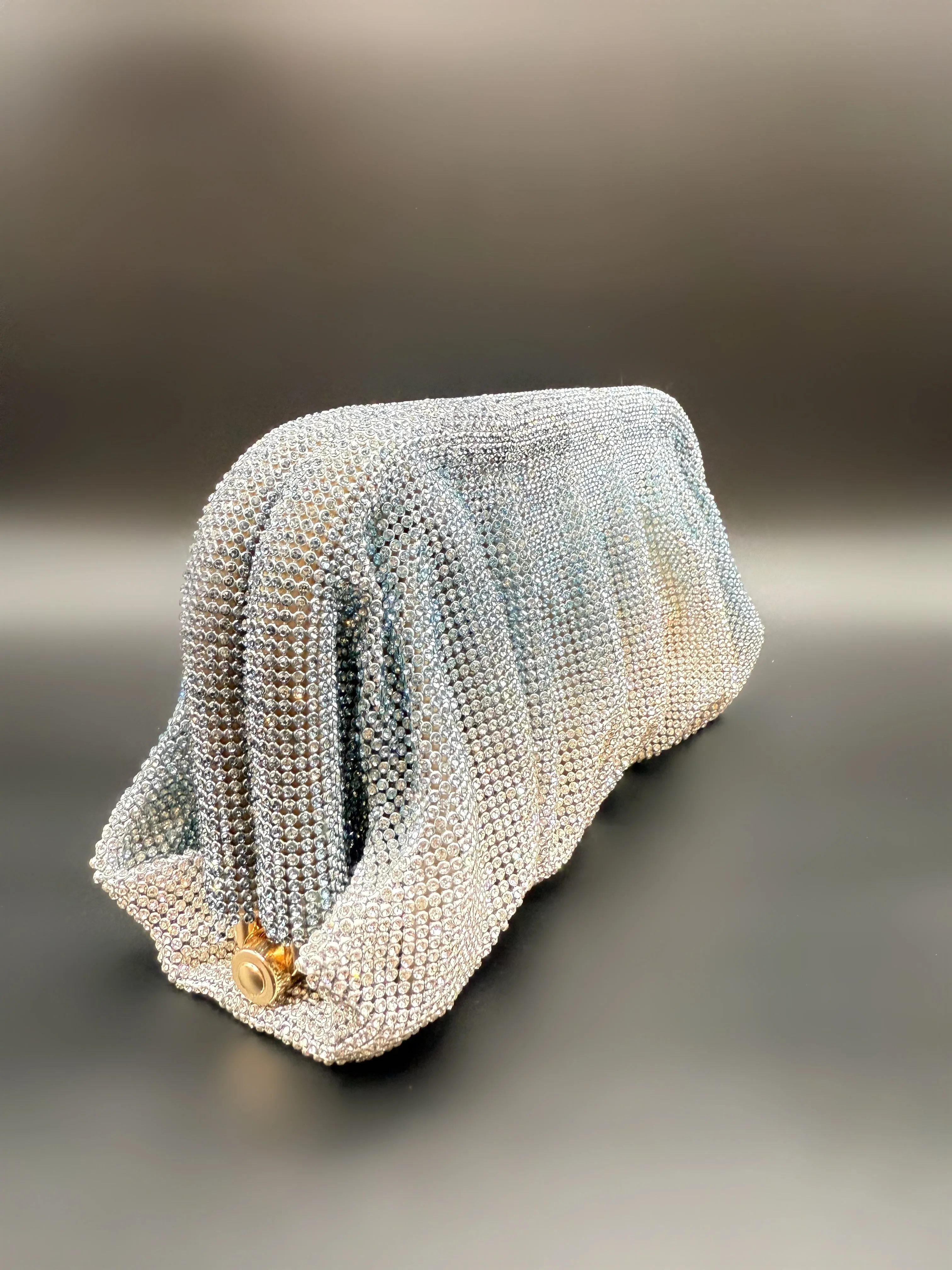 Slouchy Clutch Blue Ombré