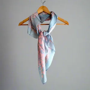 Softly Designed Silk Square Scarf 100 X 100 Cm