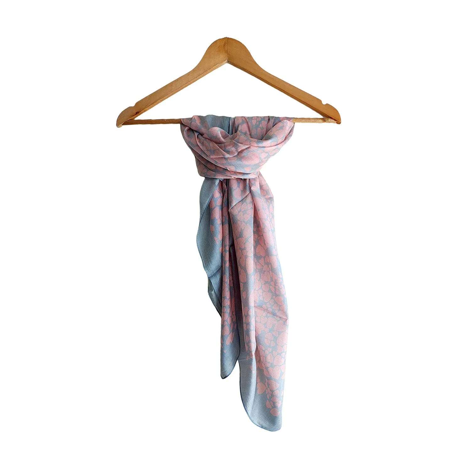 Softly Designed Silk Square Scarf 100 X 100 Cm