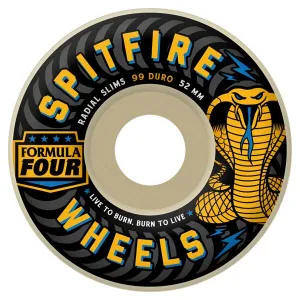 Spitfire - Formula 4 Radial Slim 52MM 99A Skateboard Wheels