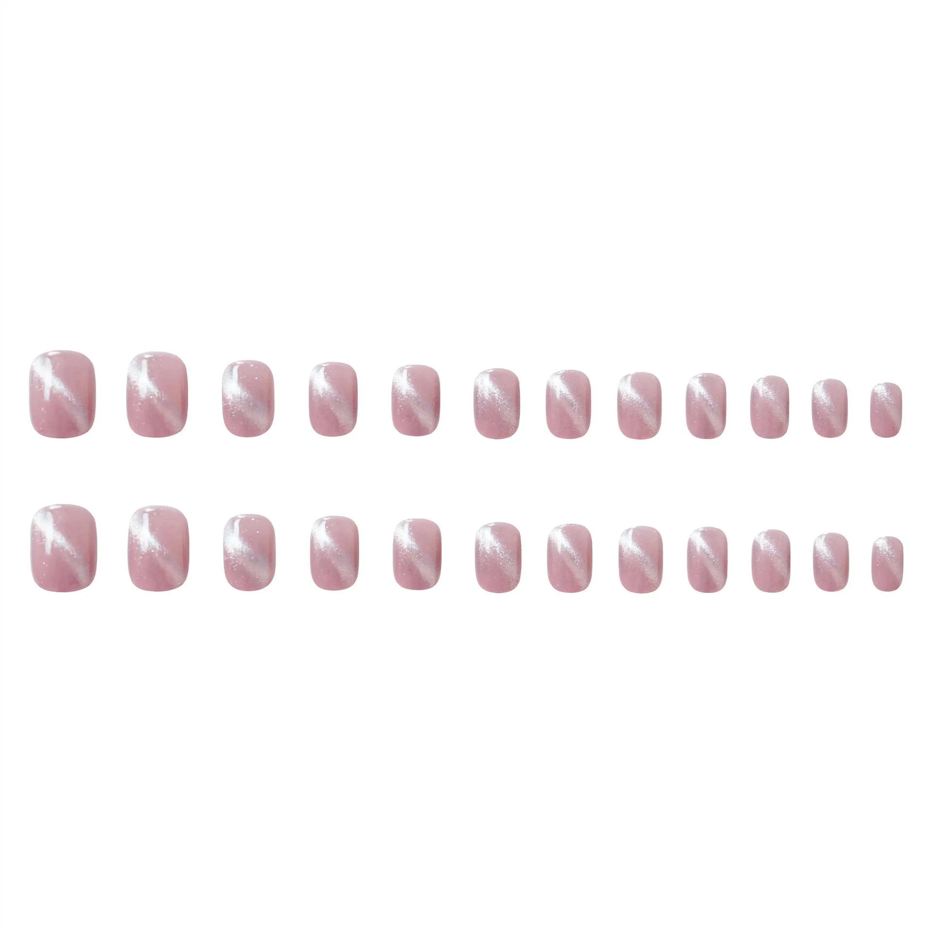 Square cateye pink shining