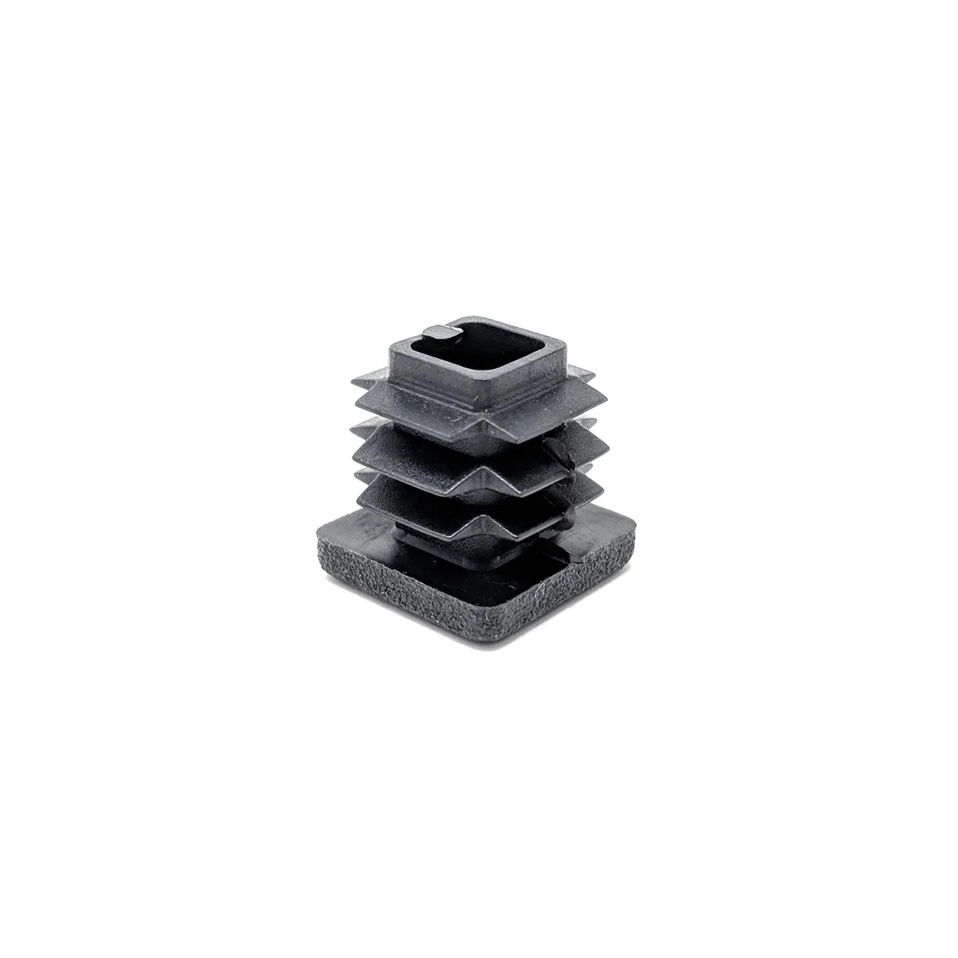 Square Tube Inserts 15x15mm - Black | Made in Germany | Keay Vital Parts