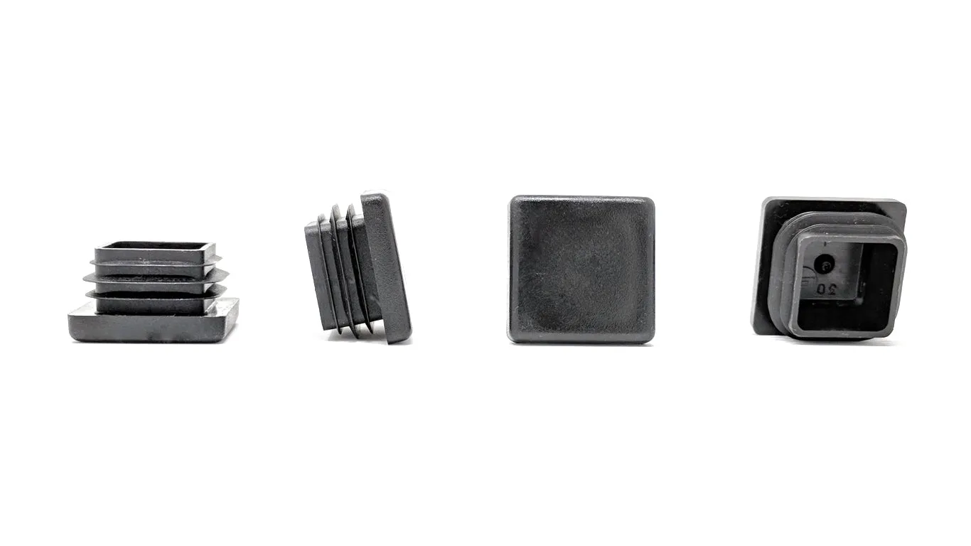 Square Tube Inserts 28x28mm - Black | Made in Germany | Keay Vital Parts