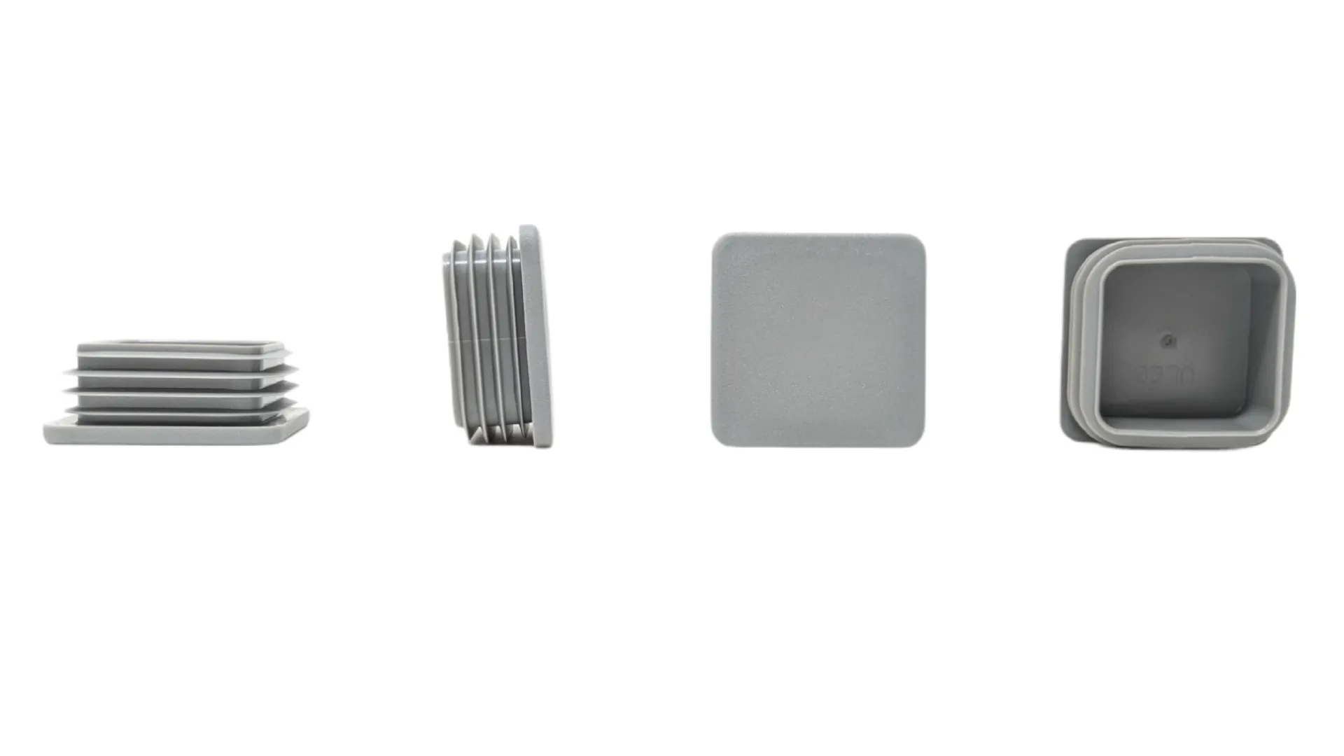 Square Tube Inserts 60x60mm - Grey | Made in Germany | Keay Vital Parts