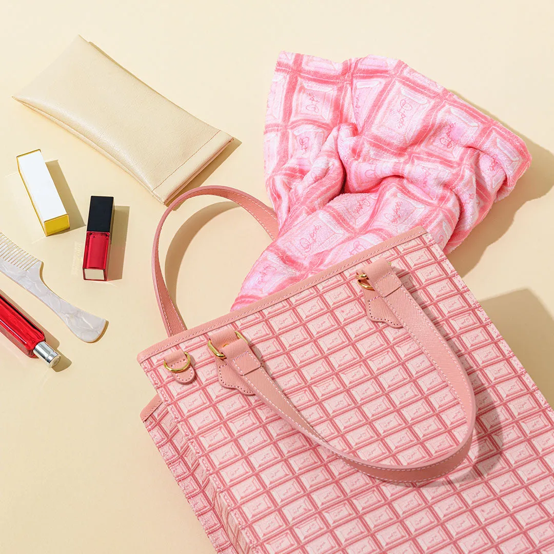 Strawberry Chocolate Square Tote Bag【Japan Jewelry】
