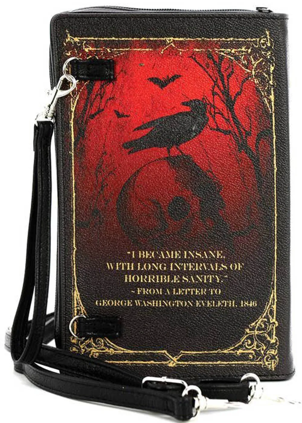 Succubus Bags The Raven Edgar Allan Poe Book Shoulderbag Black