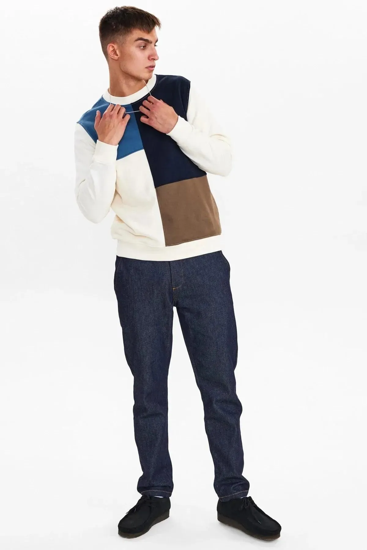 Sudadera Akallen Colorblock Terry Tofu