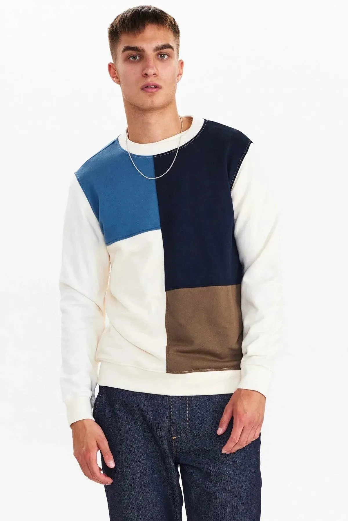 Sudadera Akallen Colorblock Terry Tofu