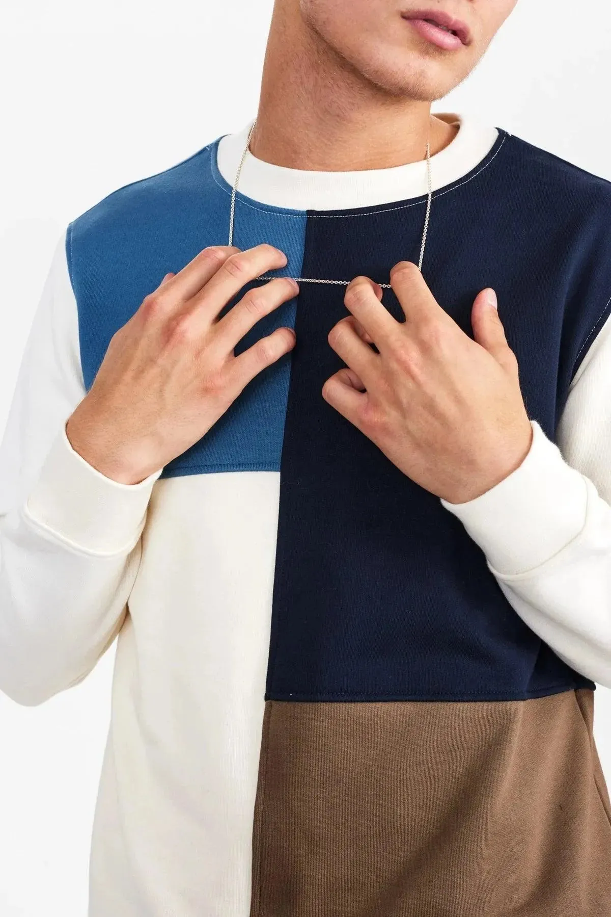 Sudadera Akallen Colorblock Terry Tofu